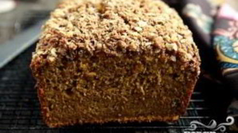 тыквенный хлеб с посыпкой