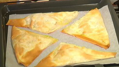 хрустящие конвертики с раковыми шейками