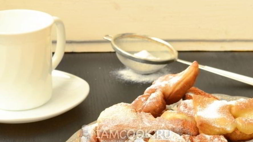 Рецепт хворост на сметане