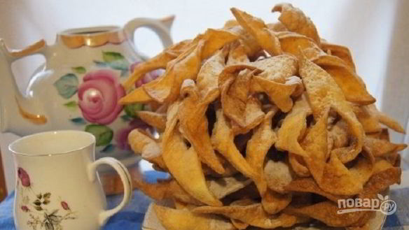 Рецепт Хворост на желтках