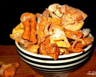 Хворост тонкий хрустящий без водки