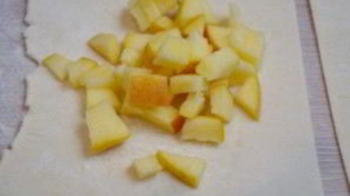 конвертики из слоеного бездрожжевого теста