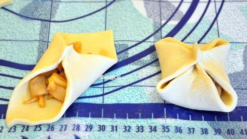 конвертики с карамельными яблочками