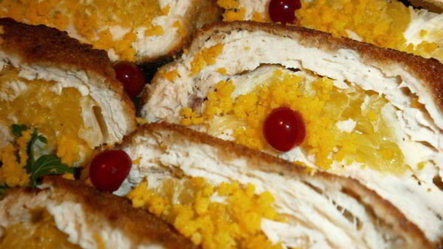 Рецепт куриные конвертики с апельсинами