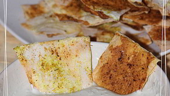 Рецепт Дип блю-чиз с чипсами из лаваша