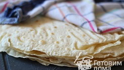 домашний тонкий лаваш без дрожжей
