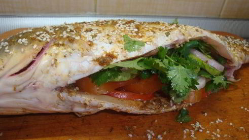 фирменный карп в лаваше