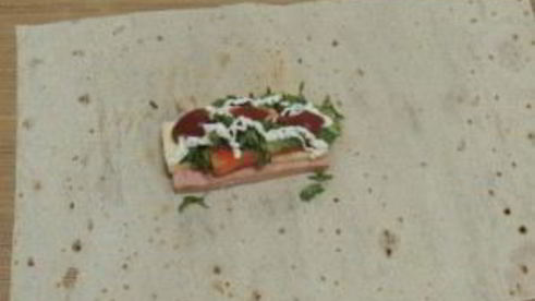 горячий лаваш с начинкой