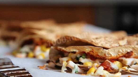 Рецепт Кесадилья в духовке из лаваша