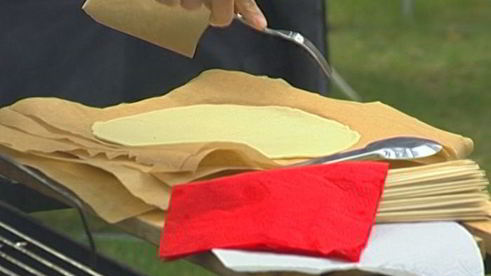 лаваш на гриле