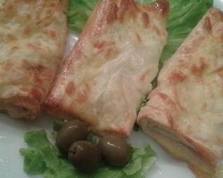 Лаваш под грилем с сырной корочкой