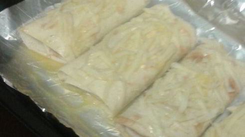 лаваш под грилем с сырной корочкой