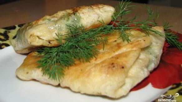 Рецепт Лаваш с брынзой и помидорами