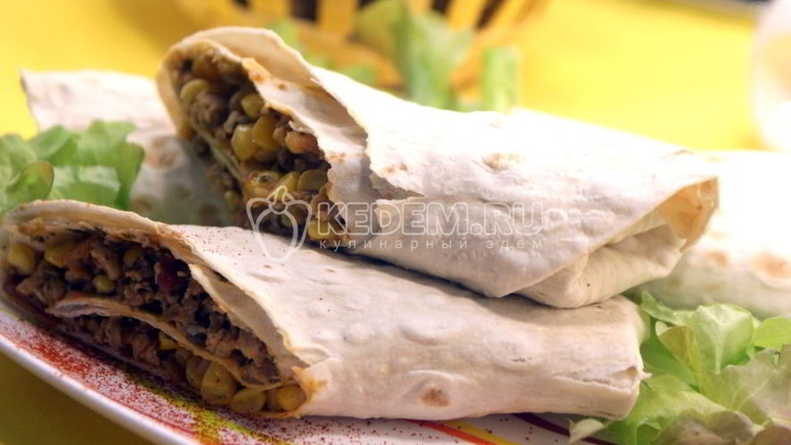 Рецепт лаваш с фаршем