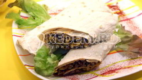 лаваш с фаршем