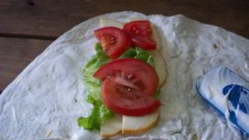 лаваш с копченым сыром