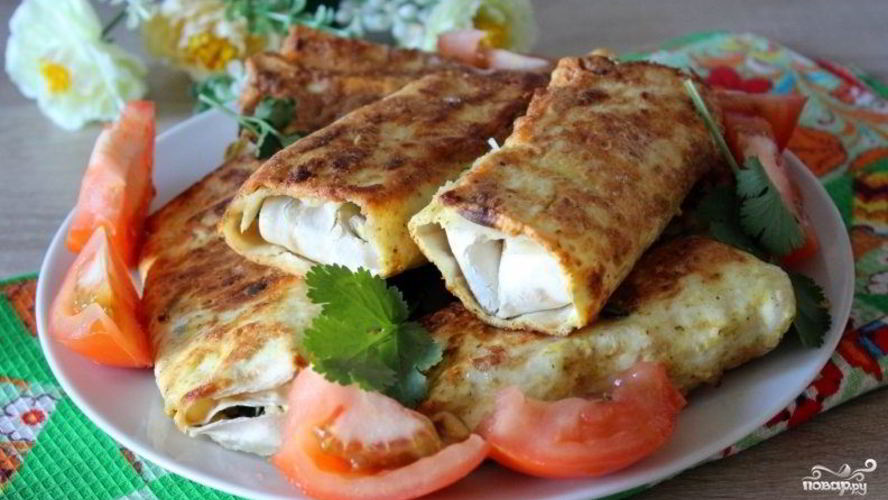 Рецепт лаваш с луком и яйцом