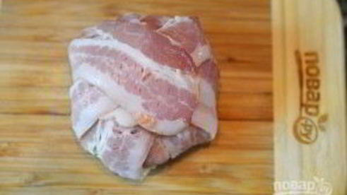 лаваш с начинкой в беконе