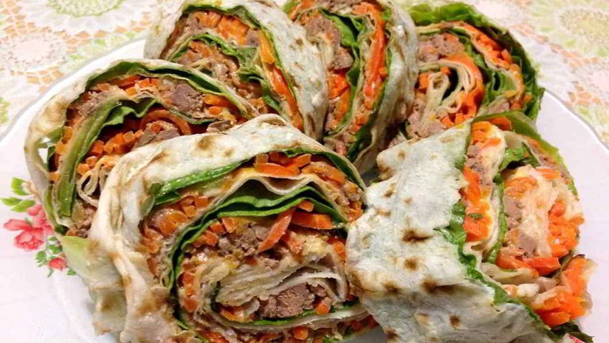 Рецепт лаваш с печенью