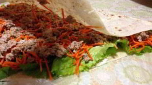 лаваш с печенью