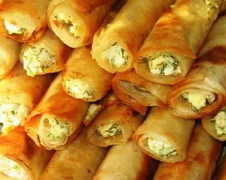 Лаваш с творогом и зеленью