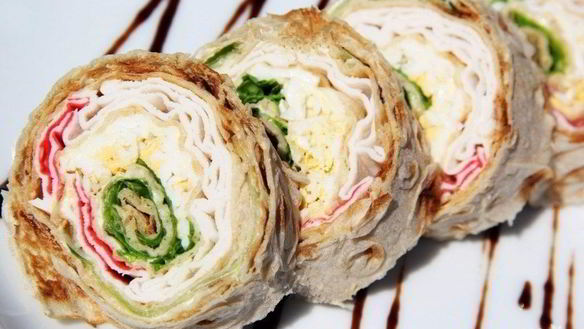 Рецепт Рулет с крабовыми палочками в лаваше