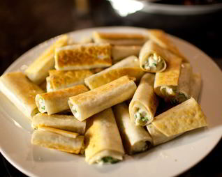 Рулетики из лаваша с сыром