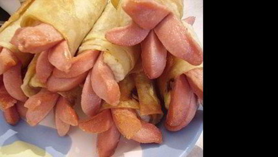 Рецепт сосиски с сыром в лаваше