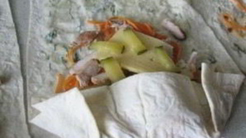 свинина в лаваше