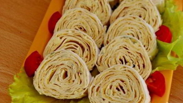 Рецепт Сырный рулет в лаваше