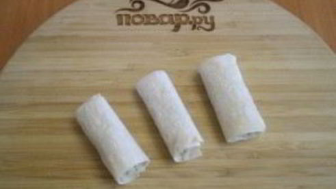 трубочки из лаваша, запеченные в духовке