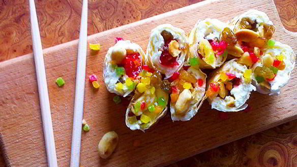 Рецепт Творожные рулетики с лавашом