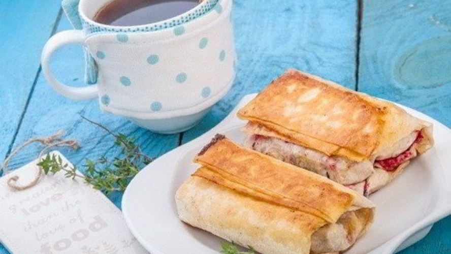 Рецепт вишня с сыром моцарелла в лаваше