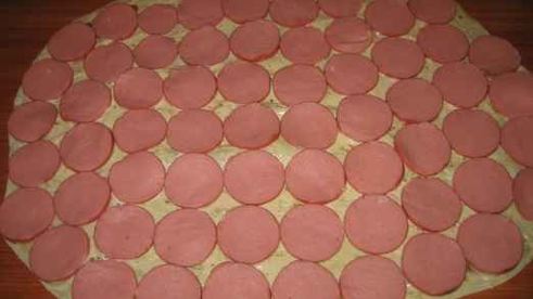 закуска из колбасы в лаваше