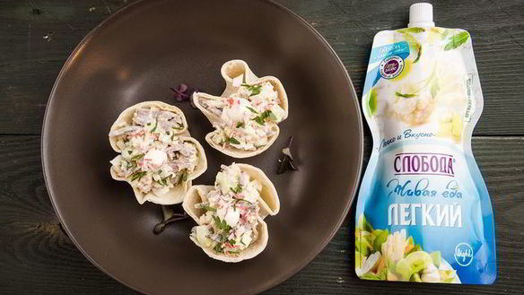 Рецепт Закуска в лаваше из крабовых палочек