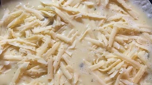 запеченный лаваш с сырами