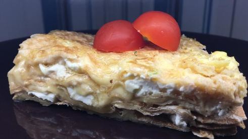 запеченный лаваш с сырами