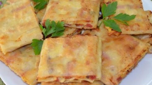 жареный лаваш с начинкой