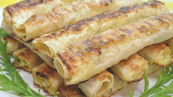 Рецепт Жареный лаваш с сырной начинкой