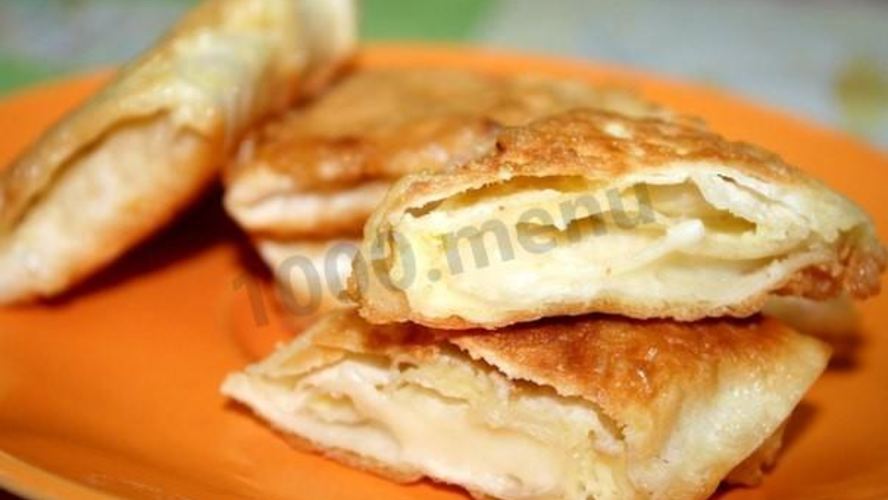 Рецепт жареный лаваш с сыром