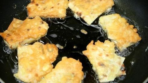 жареный лаваш с сыром