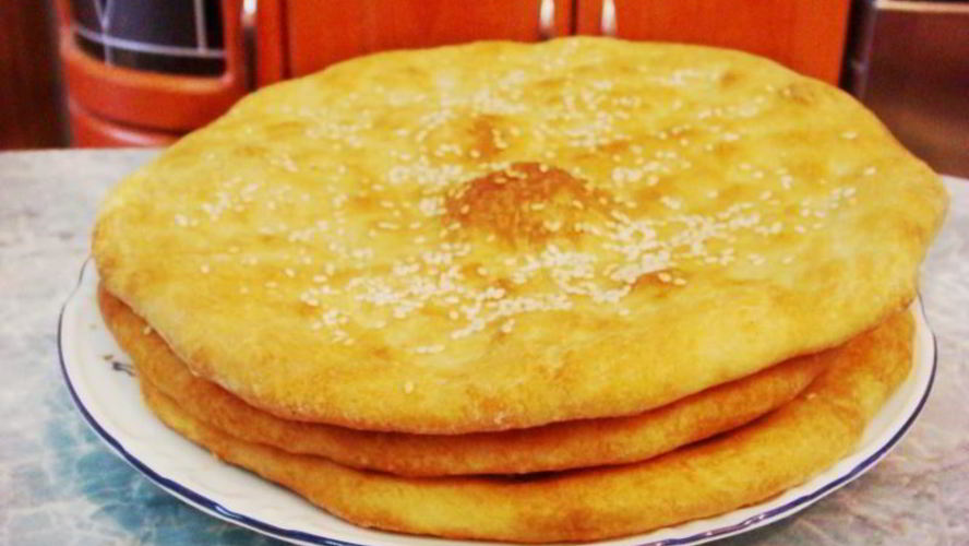 Рецепт домашняя дрожжевая лепешка кунжутная