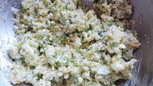 духовые лепешки с сырно-творожной начинкой