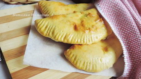 духовые лепешки с сырно-творожной начинкой