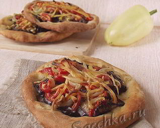 Фокачча с баклажанами