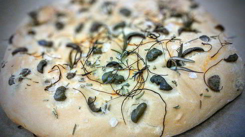 фокачча с оливками