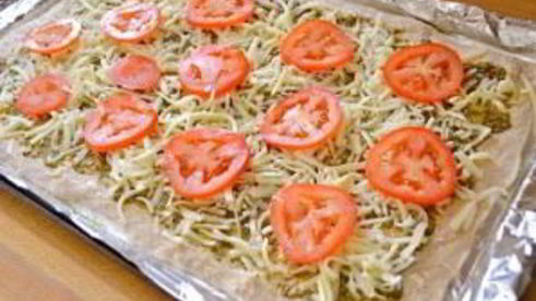 фокачча с песто