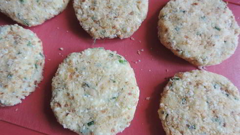 картофельно-творожные лепешки с зеленью