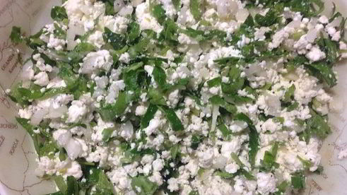 картофельные лепешки с творогом и зеленью