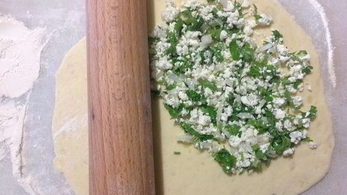 картофельные лепешки с творогом и зеленью